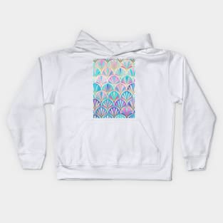 Glamorous Twenties Art Deco Pastel Pattern Kids Hoodie